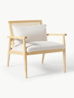 Loungefauteuil Manuell van rubberhout^Westwing Collection Outlet