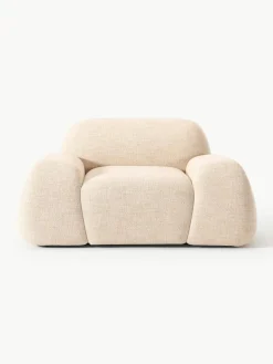 Loungefauteuil Wolke van bouclé^Westwing Collection Outlet