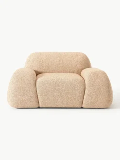 Loungefauteuil Wolke van bouclé^Westwing Collection New
