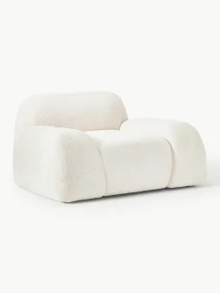 Loungefauteuil Wolke van teddy-bouclé^Westwing Collection Hot