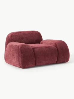 Loungefauteuil Wolke van teddy-bouclé^Westwing Collection New