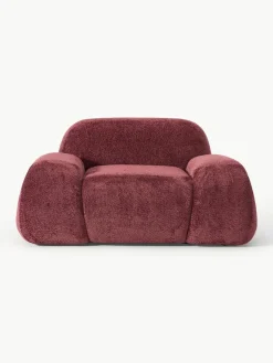 Loungefauteuil Wolke van teddy-bouclé^Westwing Collection New