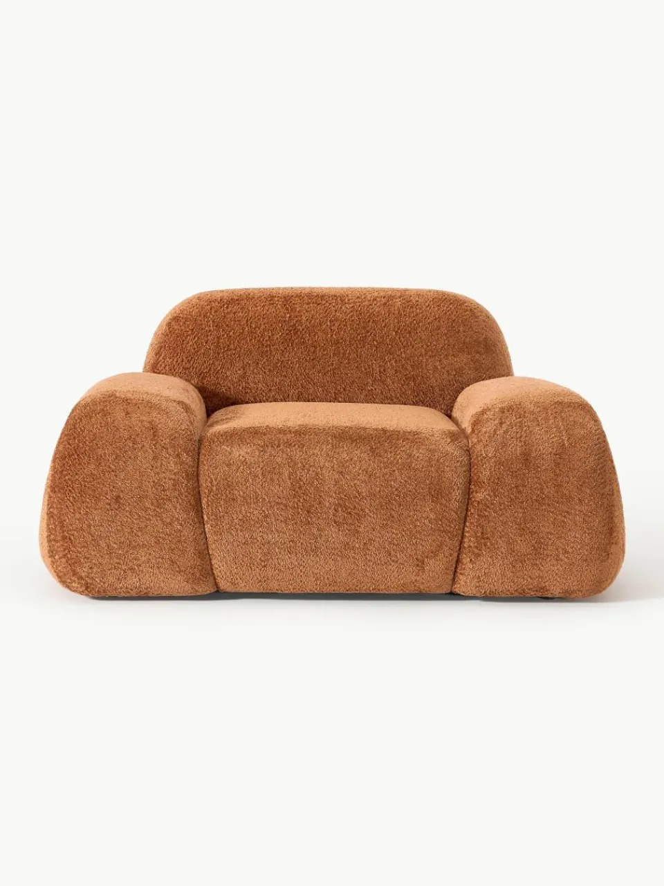 Loungefauteuil Wolke van teddy-bouclé^Westwing Collection Hot