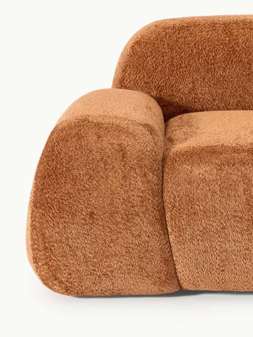 Loungefauteuil Wolke van teddy-bouclé^Westwing Collection Hot