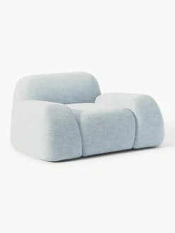 Loungefauteuil Wolke van bouclé^Westwing Collection Fashion