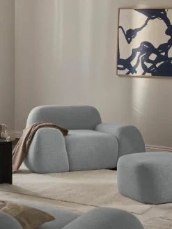 Loungefauteuil Wolke van bouclé^Westwing Collection Fashion