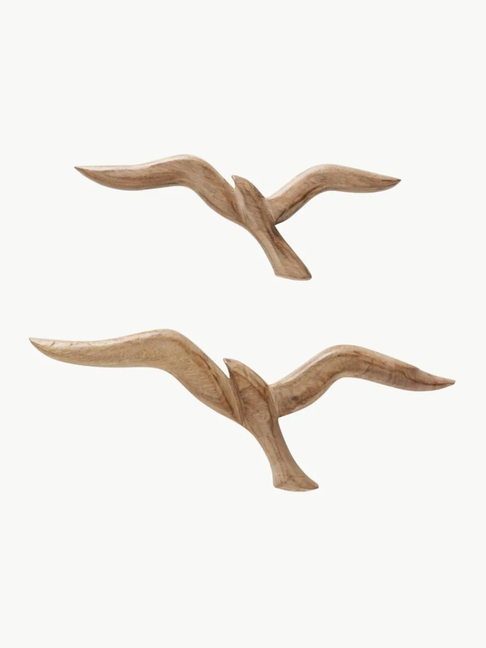 Mangohouten wandobjecten Seagull in vogelvorm, set van 2^Westwing Sale