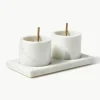 Marmeren Agata serveerset, 5-delig^Westwing Collection Fashion