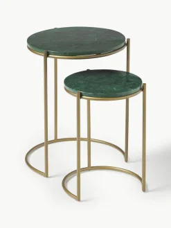 Marmeren bijzettafels Ella, set van 2^Westwing Collection Outlet