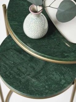 Marmeren bijzettafels Ella, set van 2^Westwing Collection Outlet