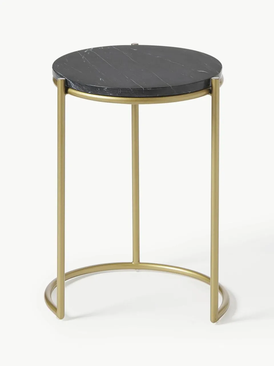 Marmeren bijzettafels Ella, set van 2^Westwing Collection New