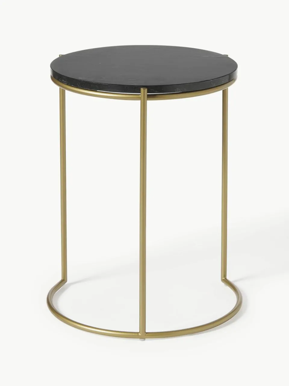 Marmeren bijzettafels Ella, set van 2^Westwing Collection New