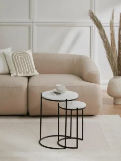Marmeren bijzettafels Ella, set van 2^Westwing Collection Discount