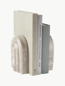 Marmeren boekensteunen Malie, 2 stuks^Westwing Collection Fashion