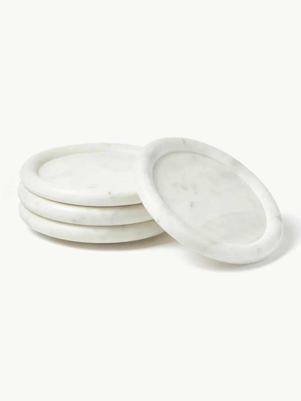 Marmeren onderzetter Yael, 4 stuks^Westwing Collection Discount