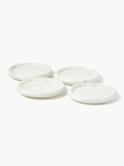 Marmeren onderzetter Yael, 4 stuks^Westwing Collection Discount