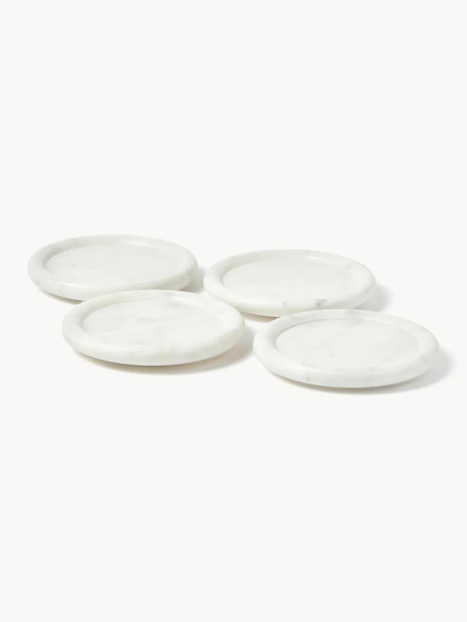 Marmeren onderzetter Yael, 4 stuks^Westwing Collection Discount