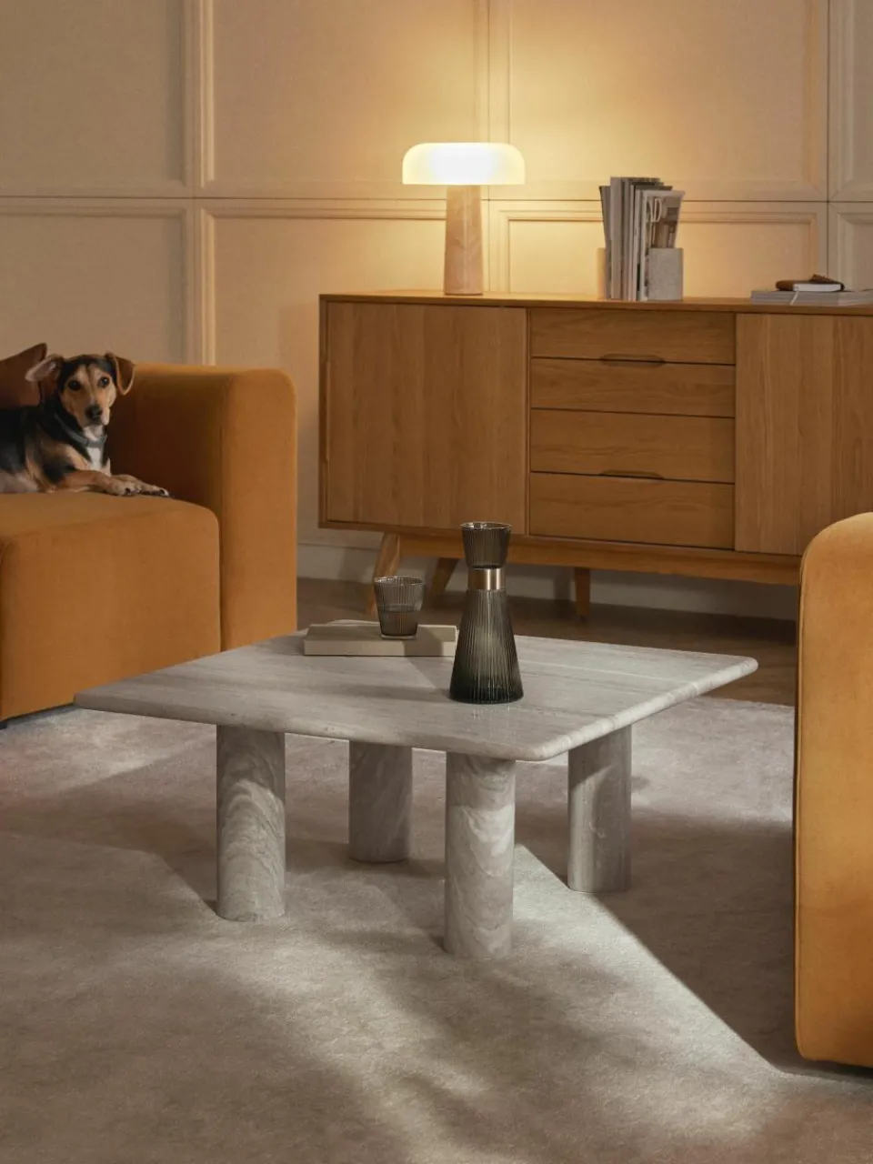 Marmeren salontafel Mabel^Westwing Collection Discount