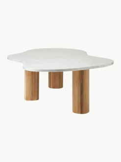 Marmeren salontafel Naruto in organische vorm^Westwing Collection Best