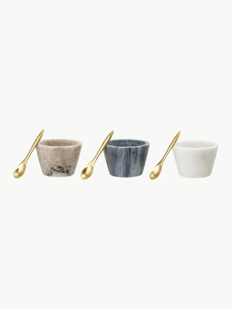 Marmeren schaal Janina met lepel, set van 3^Bloomingville Discount