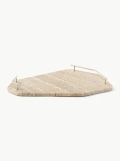 Marmeren serveerplateau Han, B 38 cm^Westwing Collection New