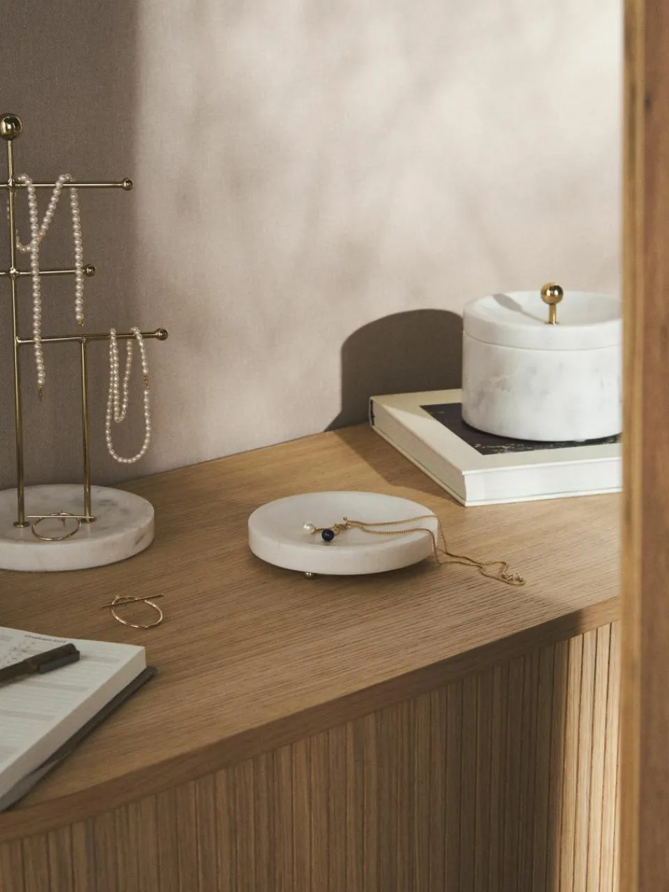 Marmeren sieradendoosje Selina met deksel^Westwing Collection Sale