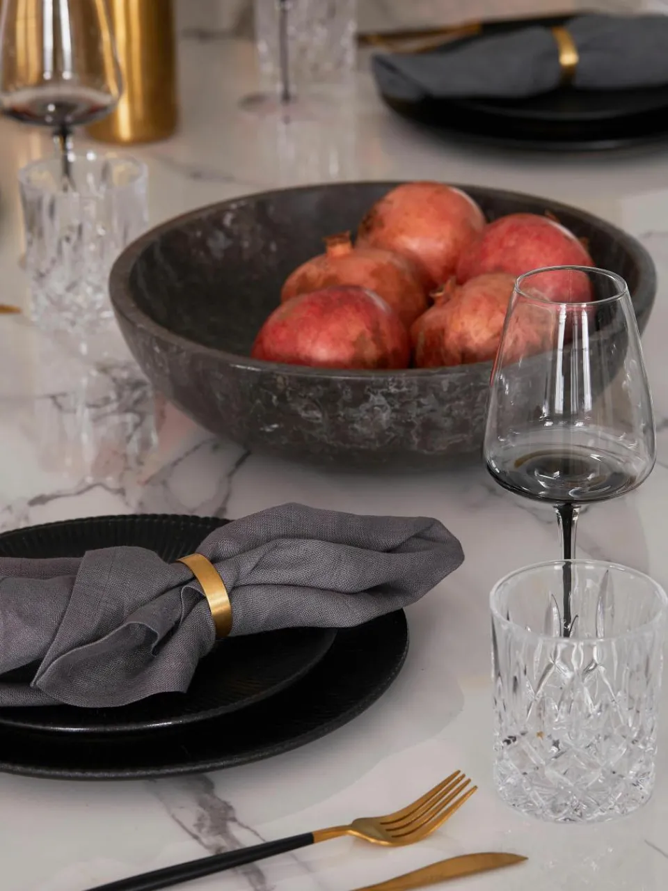 Mat dinerbord Neri met groefstructuur^Bloomingville Sale