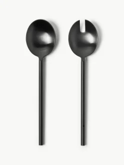 Mat geborstelde Agata-saladecouverts^Westwing Collection Fashion