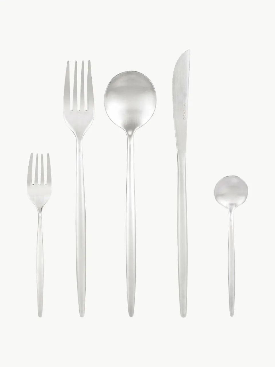 Mat geborstelde bestekset Shimmer, in verschillende setgroottes^Westwing Collection Online