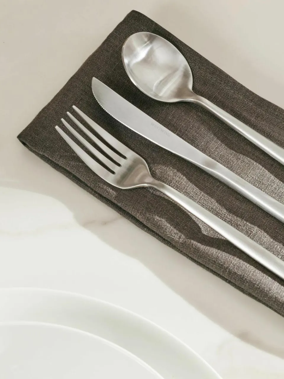 Mat geborstelde bestekset Shimmer, in verschillende setgroottes^Westwing Collection Online