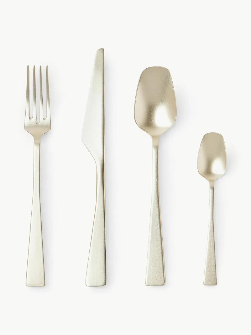 Mat geborstelde bestekset Zest, 6 personen (24-delig)^knIndustrie Clearance