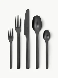 Mat geborstelde bestekset Manufacture Rock, 4 personen (20-delig)^Villeroy & Boch Hot