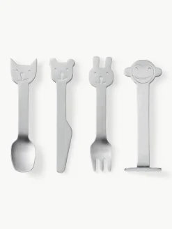 Mat geborstelde kinderbestekset Animal Friends, 4-delig^Gense Discount