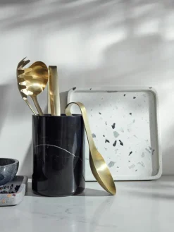 Mat geborstelde spaghettilepel Goldies^Nordal Clearance