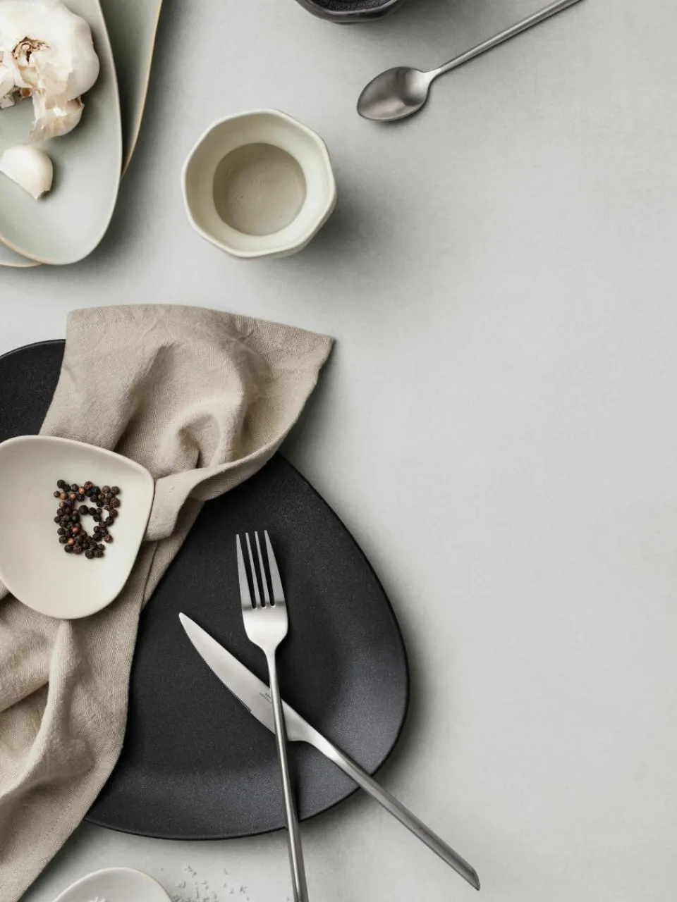 Mat geborstelde theelepel Sletten, handgemaakt^Broste Copenhagen Fashion