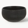 Mate schalen Neri met groefstructuur, 2 stuks^Bloomingville Fashion