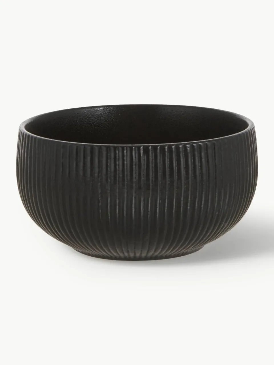 Mate schalen Neri met groefstructuur, 2 stuks^Bloomingville Fashion