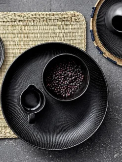 Mate schalen Neri met groefstructuur, 2 stuks^Bloomingville Fashion
