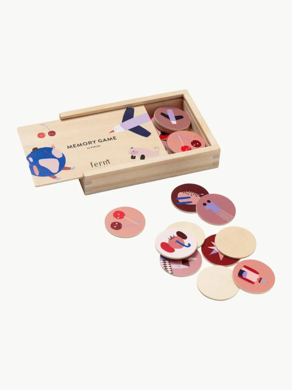 Memoryspel Critter van grenenhout^ferm LIVING Kids Outlet