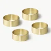 Messing servetringen Ronja, 4 stuks^Bloomingville Best