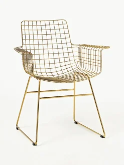 Metalen armstoel Wire^HKLIVING Fashion