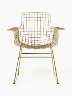Metalen armstoel Wire^HKLIVING Fashion