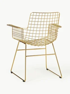 Metalen armstoel Wire^HKLIVING Fashion