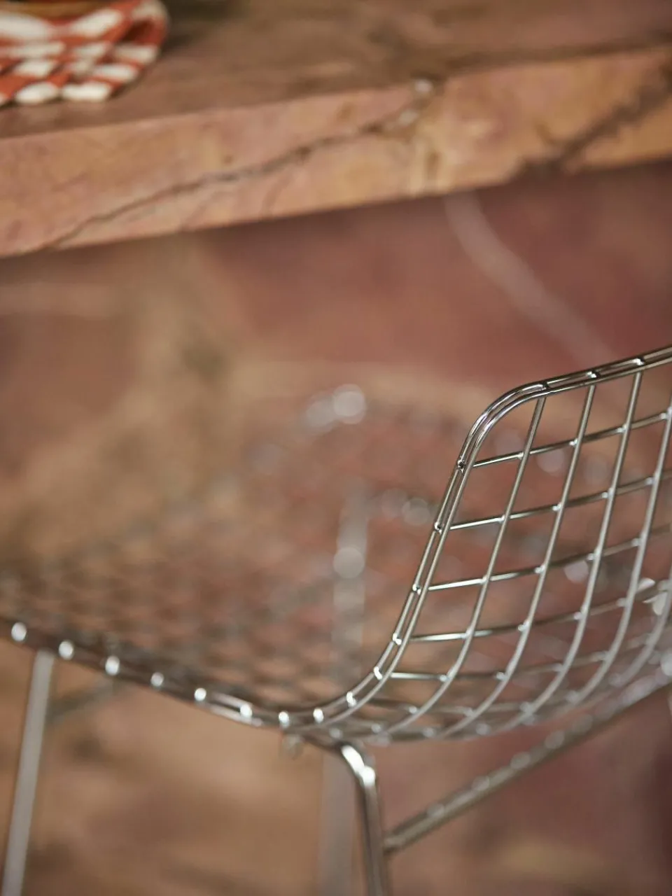 Metalen barstoel Wire^HKLIVING New