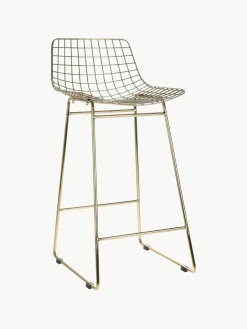 Metalen barstoelen Wire, 2 stuks^HKLIVING Fashion