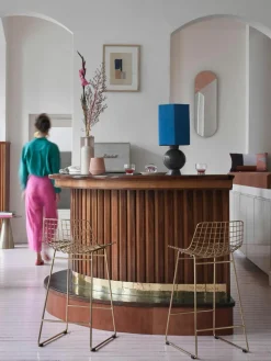 Metalen barstoelen Wire, 2 stuks^HKLIVING Fashion