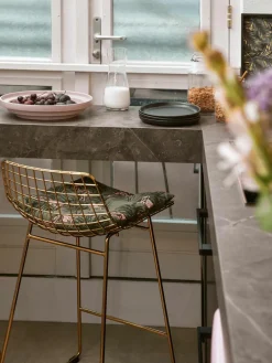 Metalen barstoelen Wire, 2 stuks^HKLIVING Fashion