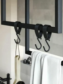 Metalen handdoekenhouder Tensi, 2 stuks^Metallbude Online