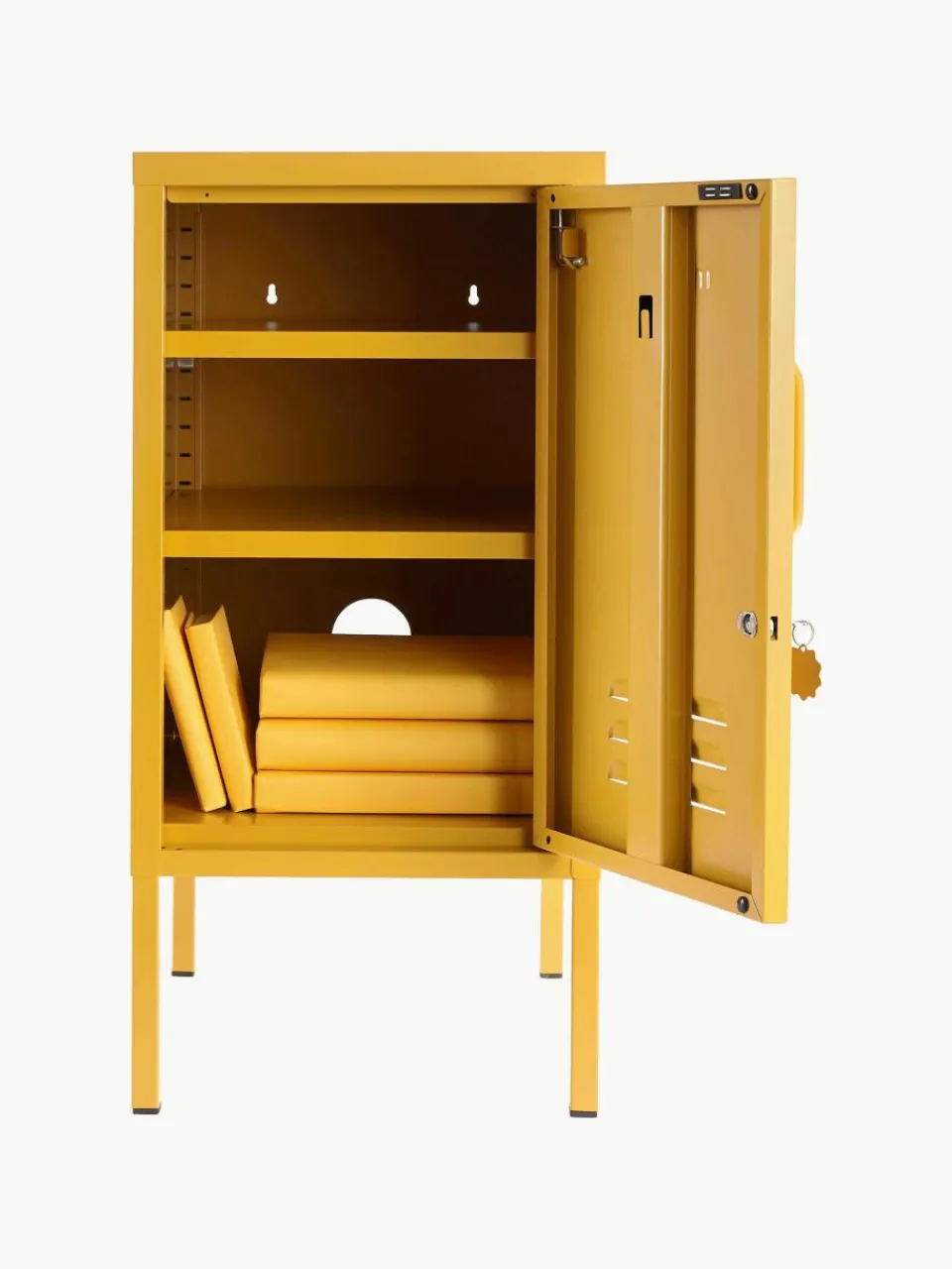 Metalen nachtkastje The Shorty, met scharnier links of rechts^Mustard Made Clearance