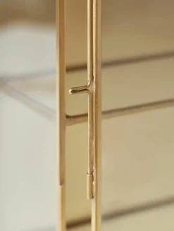 Metalen wandplank Ada met glazen planken en glazen deur^Nordal Sale